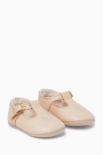 Baby Slippers in Sheepskin Leather