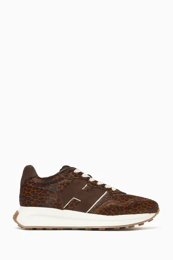 H641 Sneakers in Pony-effect Leather