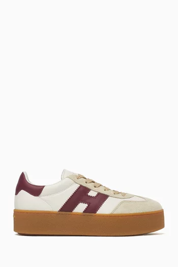 Cool Platform Sneakers in Leather