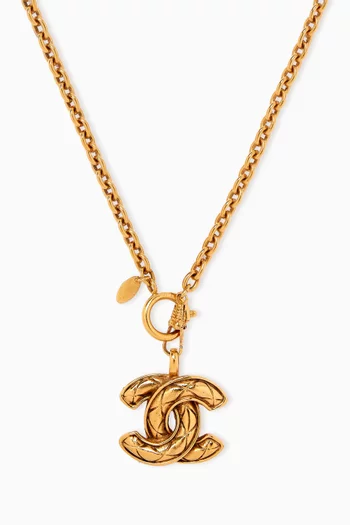 CC Logo Medallion Chain Belt Necklace
