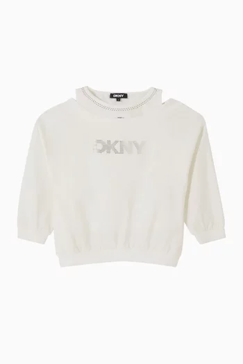 Layered Graphic T-shirt in Cotton