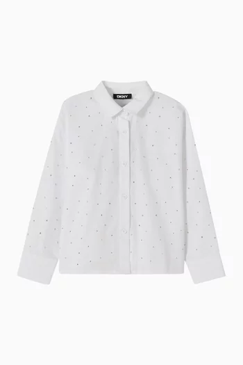 Mini-me Rhinestone-embellished Shirt