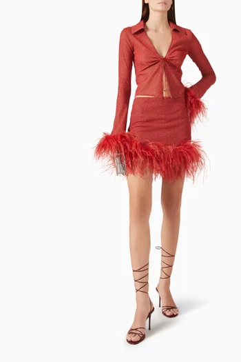 Lumière Plumage Mini Skirt