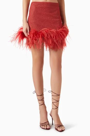 Lumière Plumage Mini Skirt