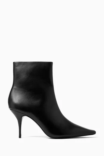 Lainey 80 Ankle Boots in Leather