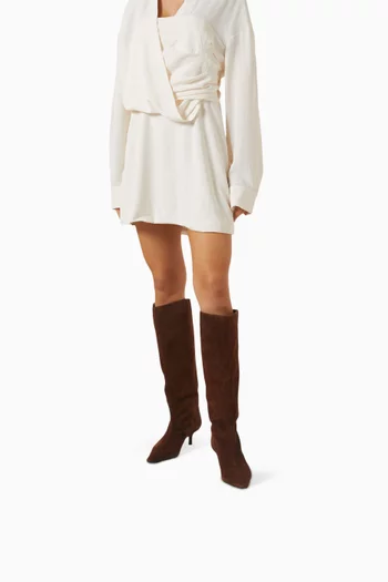 Sutton 50 Knee Boots in Suede