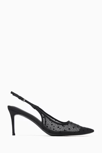 Marina Slingback 80 Pumps in Mesh