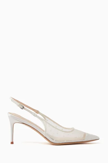Marina Slingback 80 Pumps in Mesh