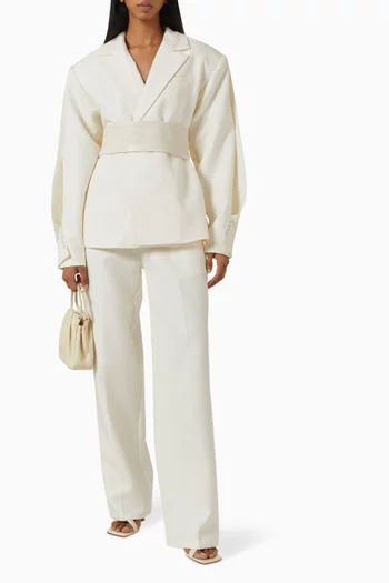 Marie Cinched Twist Blazer