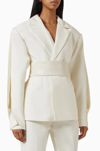 Marie Cinched Twist Blazer
