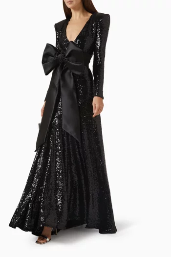 Portrait of a Siren Sequin-embellished Gown