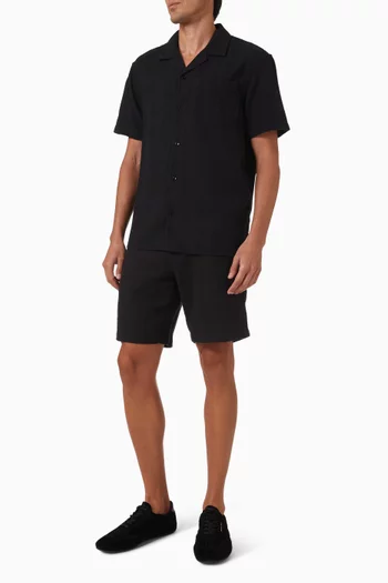 Camp Shirt in Cotton-waffle