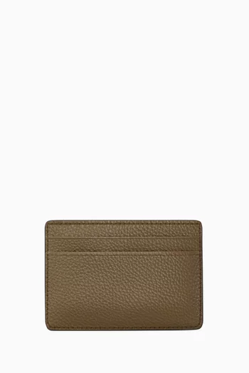 Card Case in Pebbled Leather