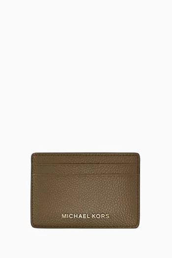 Card Case in Pebbled Leather