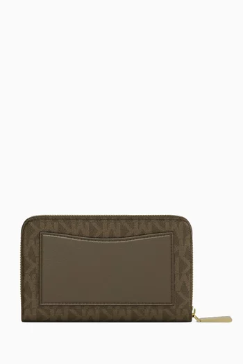 Small Card Case in Logo Canvas