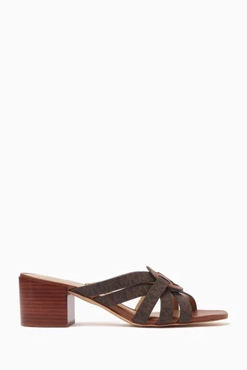 Erika Sandals in Signature Logo Canvas