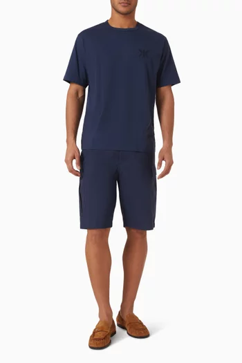Double K Embroidered T-shirt in Cotton