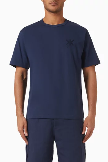 Double K Embroidered T-shirt in Cotton