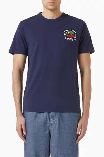 Loves Embroidered T-shirt in Cotton