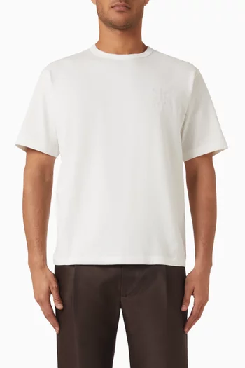 Double K Embroidered T-shirt in Cotton