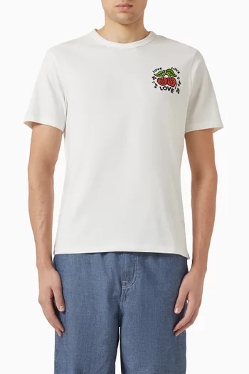 Loves Embroidered T-shirt in Cotton