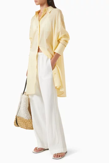 Long Summer Shirt in Cotton Blend