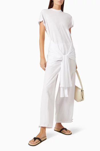 Tie-waist Top in Cotton Blend