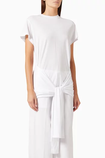 Tie-waist Top in Cotton Blend