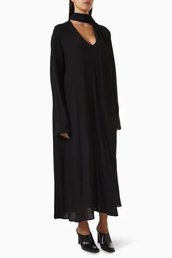 Scarf Midi Dress in Viscose
