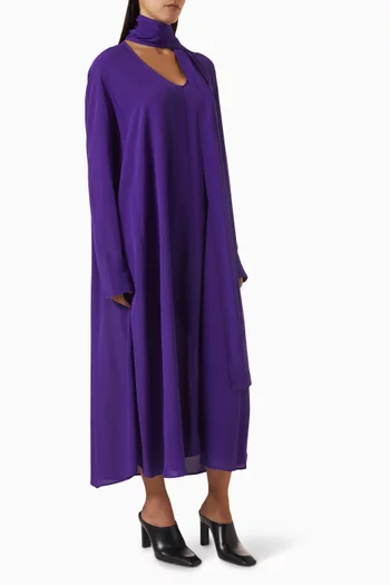 Scarf Midi Dress in Viscose