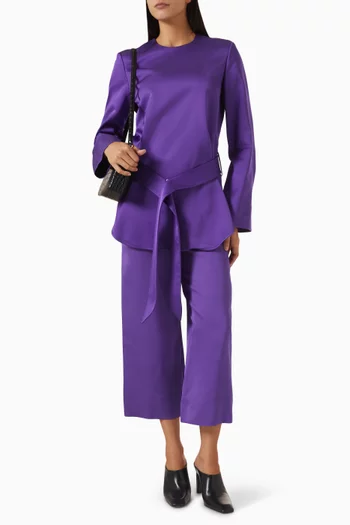 Fluid Pants in Satin