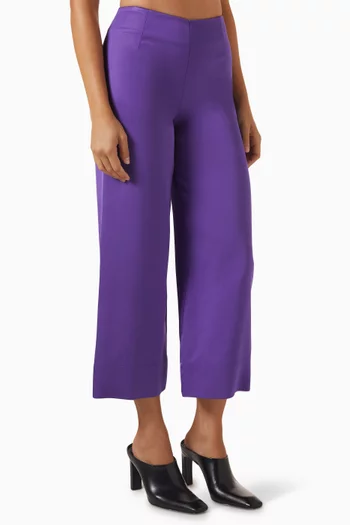 Fluid Pants in Satin