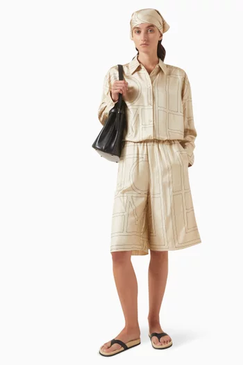 Embroidered Shirt in Silk