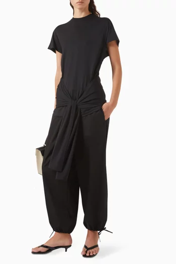 Drawstring-waist Pants in Organic Cotton