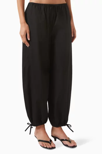 Drawstring-waist Pants in Organic Cotton