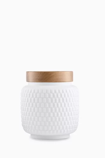 Officina Ultra 16 Gear Vase in Biscuit Porcelain