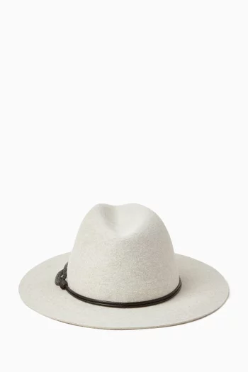 Monili Band Fedora Hat in Felt