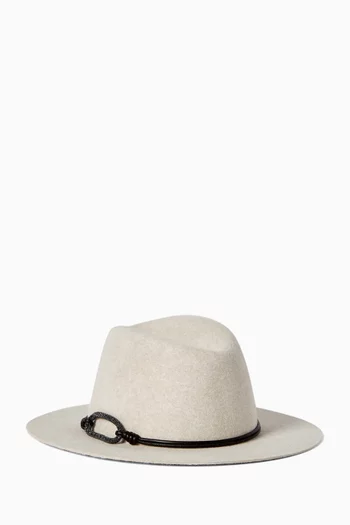 Monili Band Fedora Hat in Felt