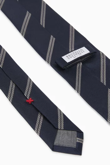 Striped Tie in Silk