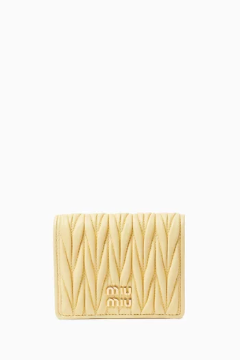 Small Wallet in Matelassé Nappa Leather