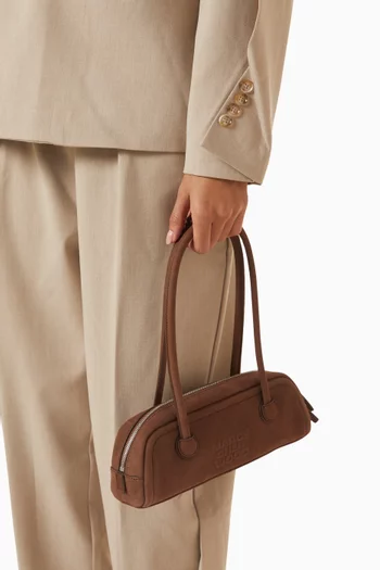Soft Boston EW Mini Shoulder Bag in Nubuck Leather