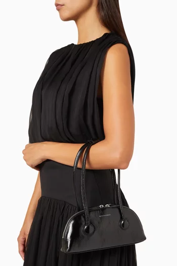 Small Bessette Shoulder Bag in Crinkle Leather