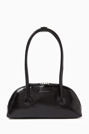 Small Bessette Shoulder Bag in Crinkle Leather
