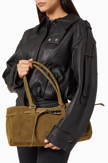 Soft Grandma Shoulder Bag in Suede