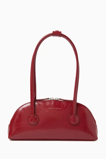Small Bessette Shoulder Bag in Crinkle Leather