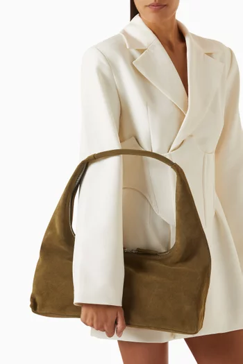 Large Hobo Bag in Suede