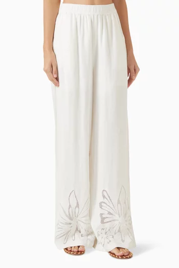 Yaslera Pants in Linen-blend