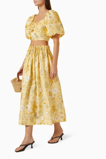 Yaslemon Skirt in Lyocell Blend