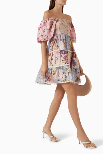 Yasmessa Mini Dress in Cotton Blend