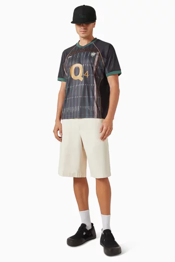 Baggy Chino Shorts in Cotton